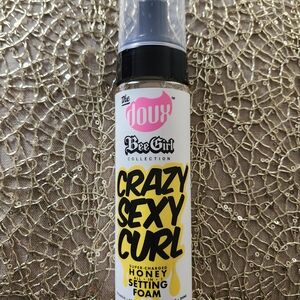 NWT! BeeGirl Collection Crazy Sexy Curl Setting Foam - Black and Yellow